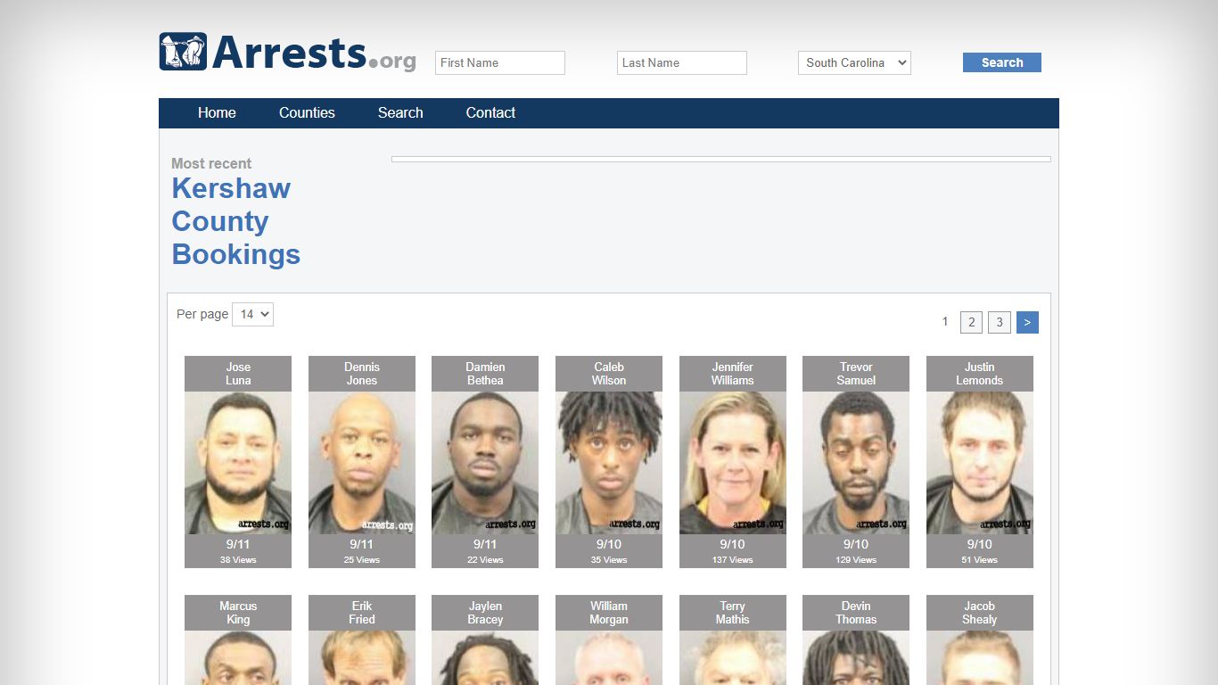 Kershaw County Arrests and Inmate Search